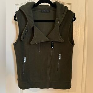 Women’s Olive Green fleece vest